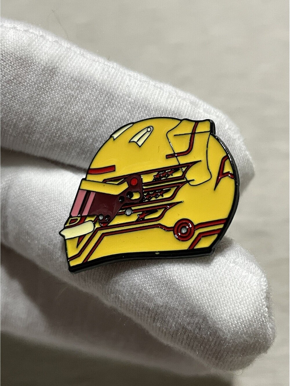 Lewis Hamilton Ferrari Helmet Enamel Pin Brooch F1 Formula1 Custom